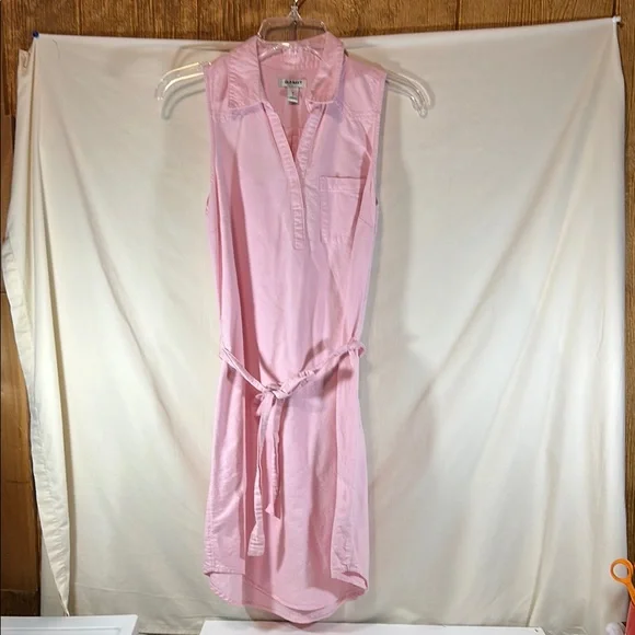 old navy pink shirt dress Crew-Neck Mini T-Shirt Dress